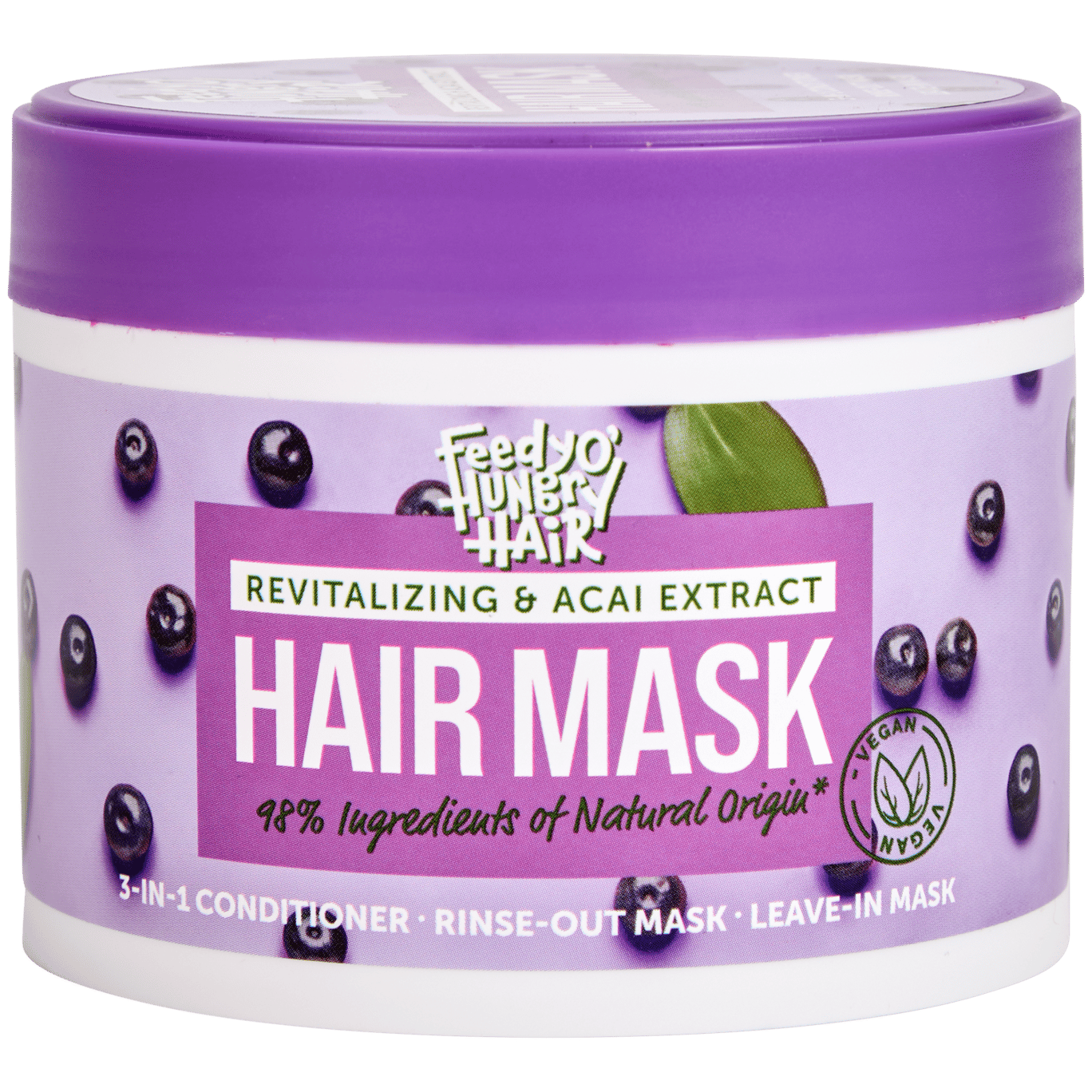 Feedyo Hungry Hair Revitalizing Acai Extract Hair Mask 300 ml