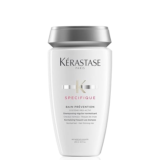 Kérastase Shampoo for All Hair, Balancing and Moisturising Hair Bath Against Hair Loss, Bain Prevention, Spécifique, 250 ml