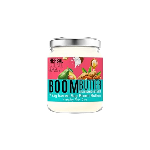 HERBAL SCIENCE BOOM BUTTER Nourishing and Moisturizing Hair Care Oil with 7 Oils 190 ml