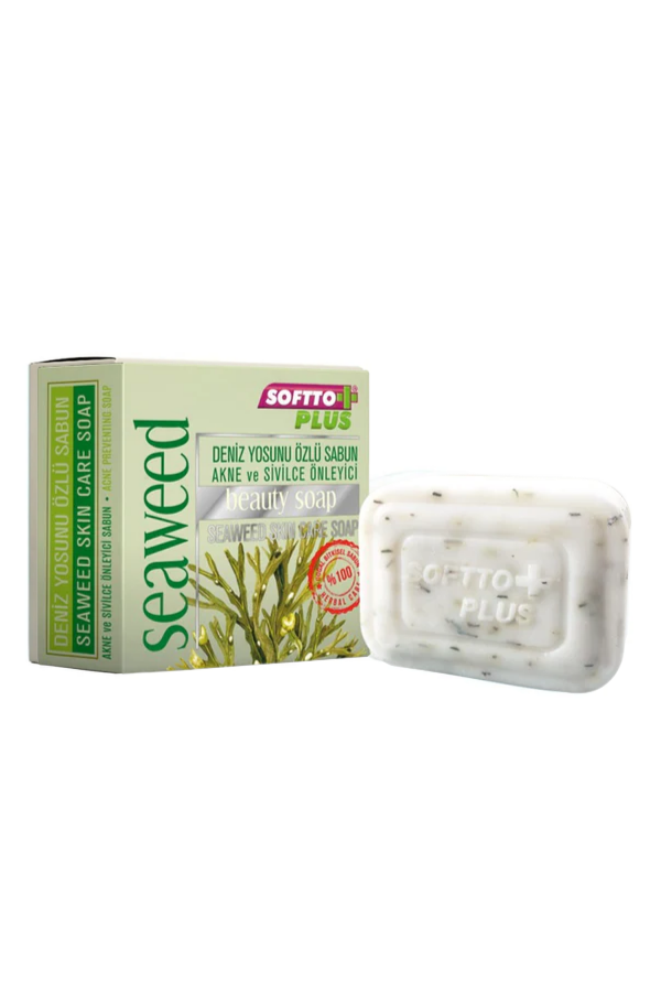 SOFTTO PLUS Seaweed Extract Soap for Irregular Skin 100 gr - Aegean Vibe