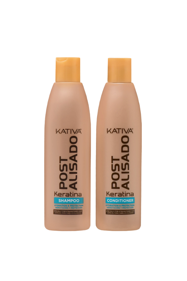 KATIVA POST ALISADO Conditioner and Shampoo Salt Free 250 ml + 250 - Aegean Vibe
