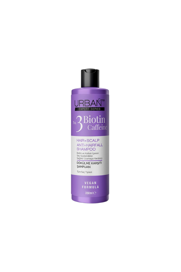 Urban Care Expert Series Biotin Caffeine Hair-Scalp Shampoo Vegan Formula 350 ml