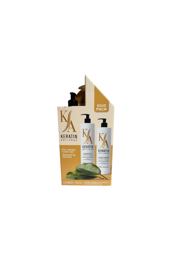 Harbor Keratin Anti-Frizz Smoothing Formula Duo Pack – Shampoo & Conditioner for Thicker & FullerHair 2 X 1000 ml