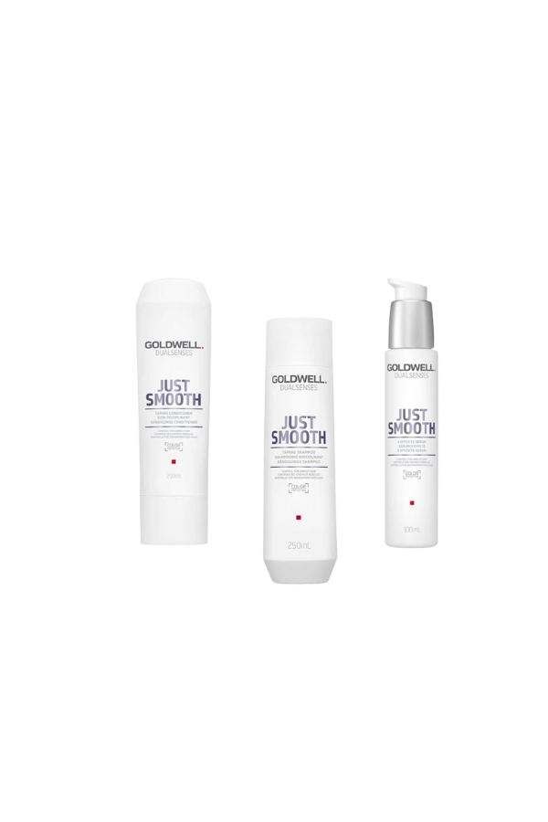 Goldwell Just Smooth 3-in-1 Conditioner, Shampoo & Serum – 500 ml