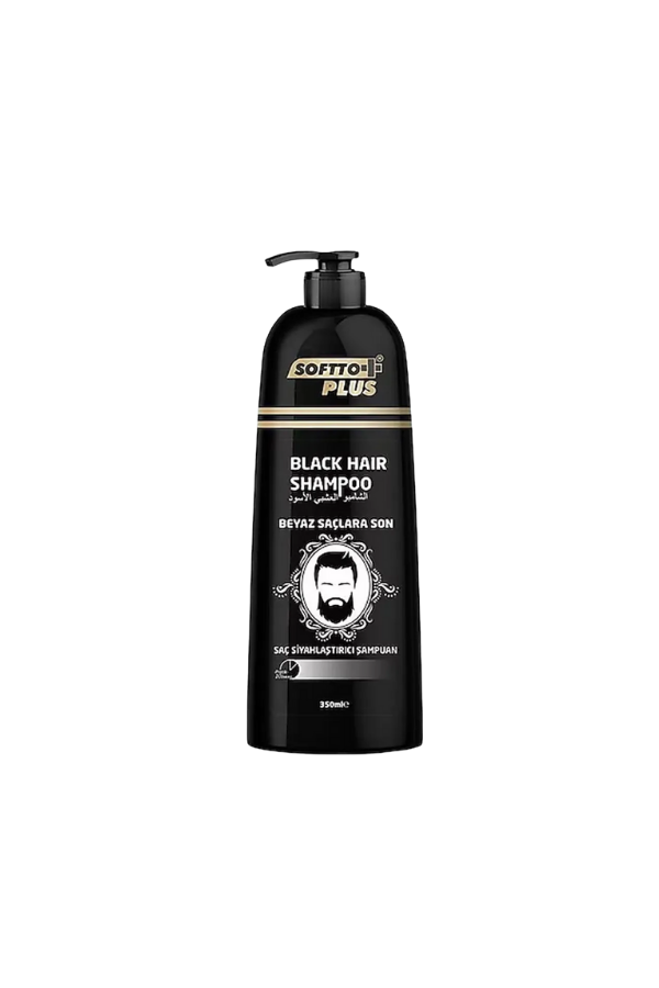 SOFTTO PLUS Black Hair Shampoo 350 ml - Aegean Vibe