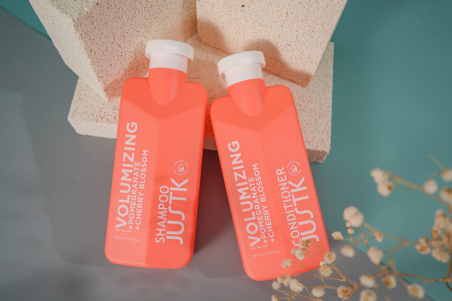 JustK Shampoo – Pomegranate & Cherry Blossom 300 ml