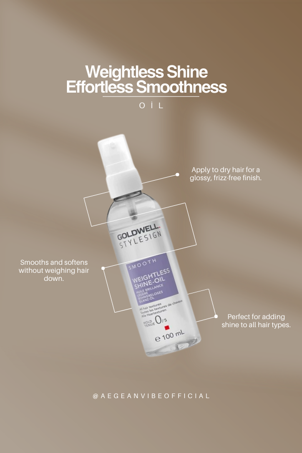 Goldwell StyleSign Smooth Weightless Shine-Oil 100 ml – Featherlight Shine & Smoothness