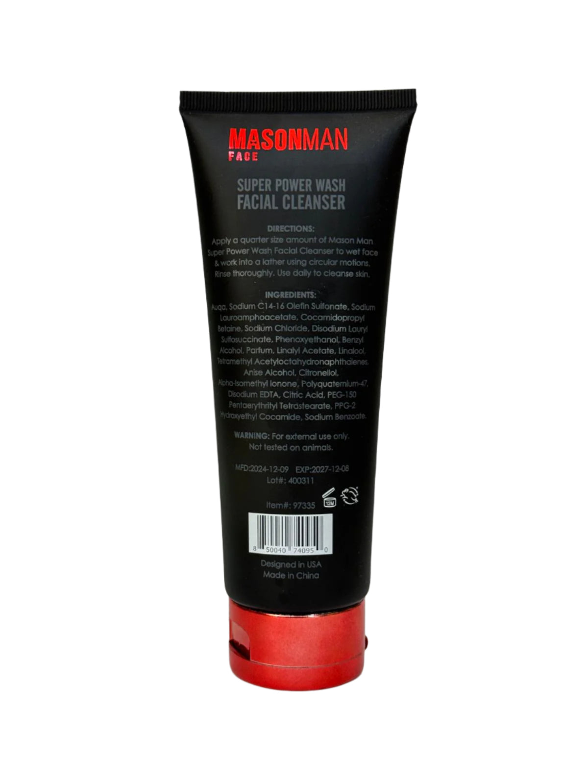 Mason Man Super Power Wash Facial Cleanser Aloe & Argan Oil 150 ml