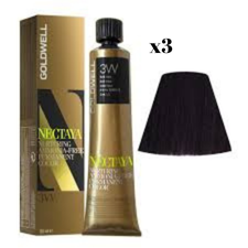 Goldwell Nectaya Hair Color Without Amonia 3VV  Dark Violet 60mlx3:180ml