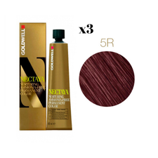 Goldwell Nectaya Hair Color Without Amonia 5R Teak  60ml x3 : 180ml