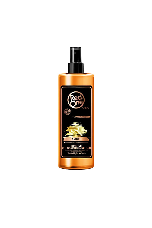 RedOne Hairdresser Cologne Amber 400 ml – Refreshing Barbershop Cologne with Oriental Scent