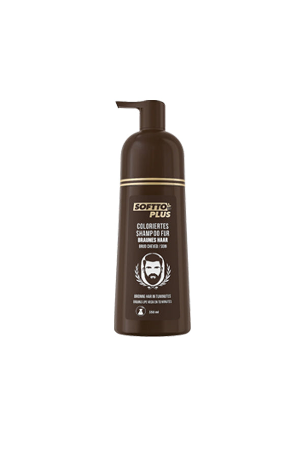 SOFTTO PLUS Brown Hair Shampoo 350 ml - Aegean Vibe