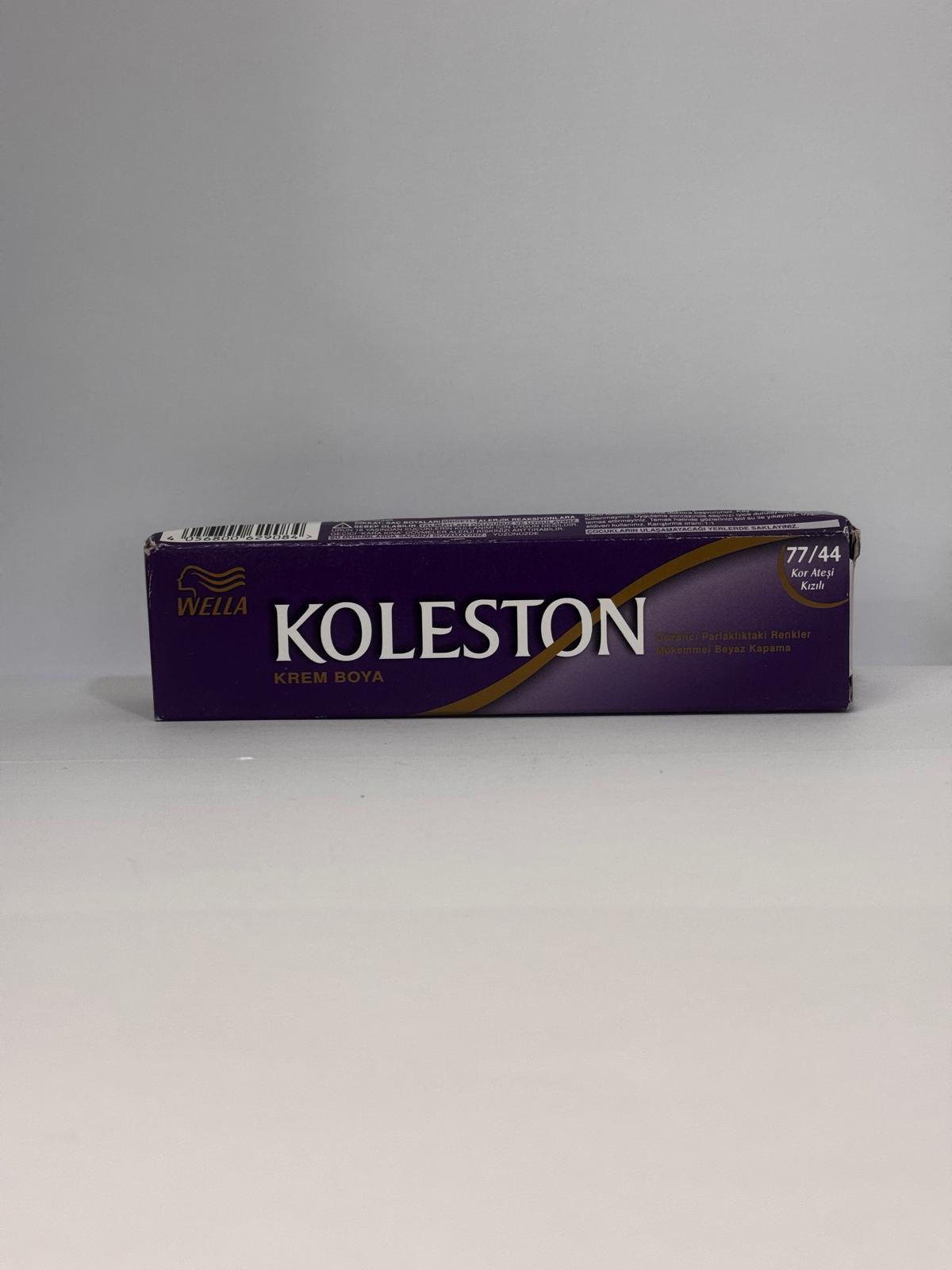 Wella Koleston Permanent Hair Color  77/44 Intense Red Blonde  50ml