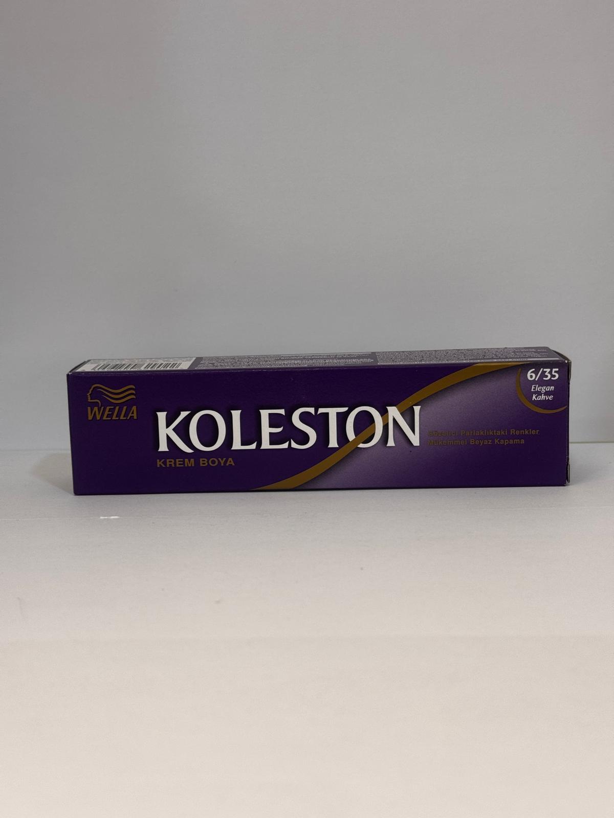 Wella koleston Permanent Hair Color  6/35 Dark Blonde Red 50ml
