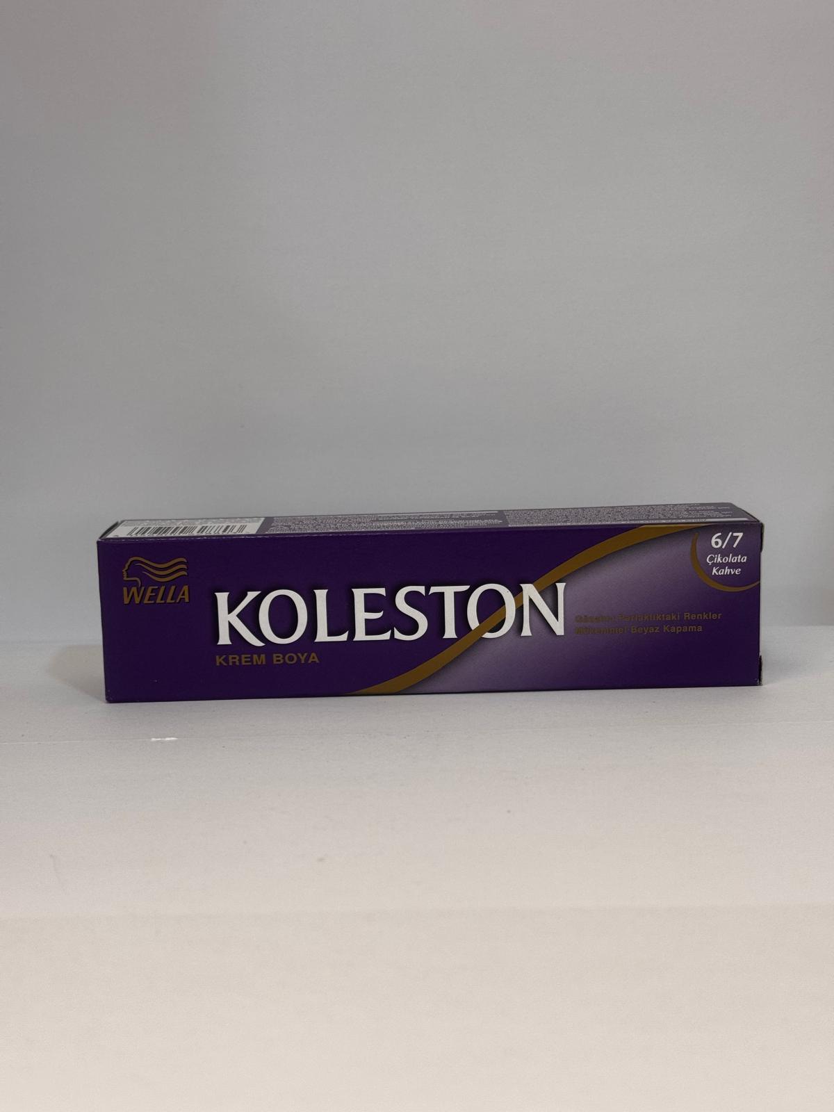 Wella Koleston Permanent Hair Color 6/7 Dark Blonde  (Chocolate Coffee)50ml