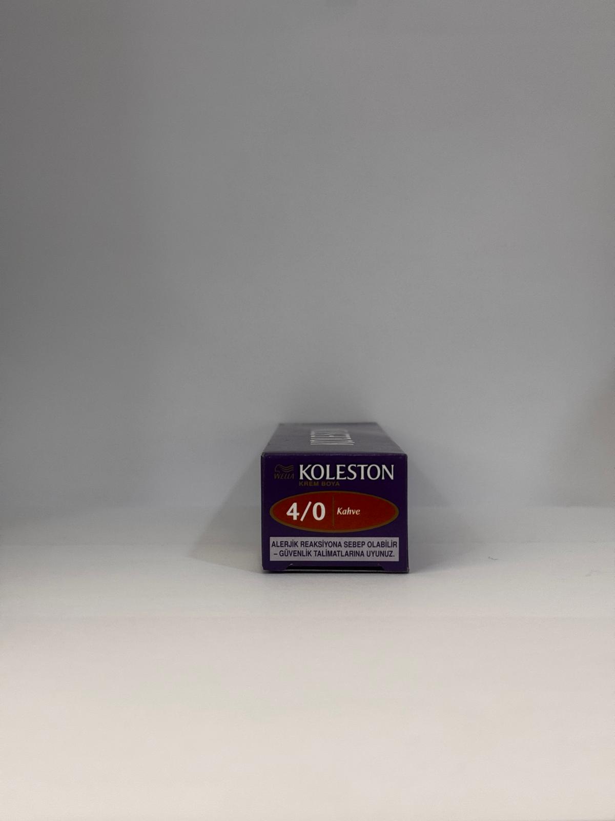 Wella Koleston Permanent Cream Hair Dye 4/0 Brown 50 ml