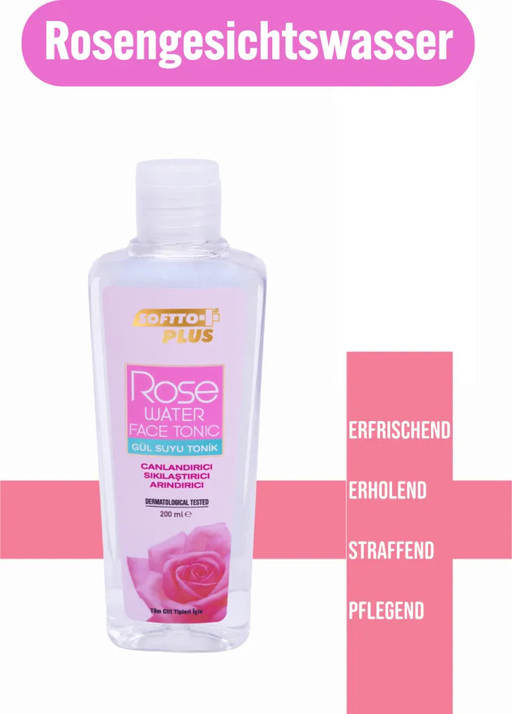 SOFTTO PLUS Rose Water Facial Cleansing Gel 200 ml