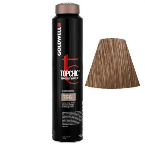 GOLDWELL TOPCHIC PERMANENT HAIR COLOR 7GB Sahara Beige Blonde  250ml