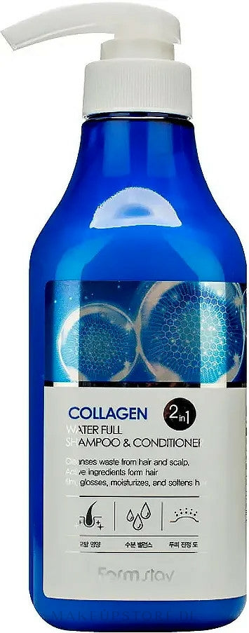 Farm stay Collagen Water Full 2in1 Shampoo & Conditioner 530 ml